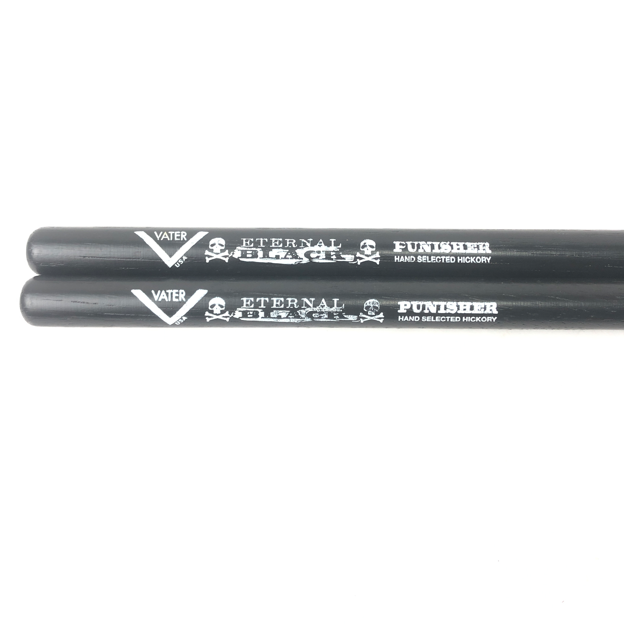 Vater VHPDW-P Eternal Black Punisher Woodtip Drumsticks